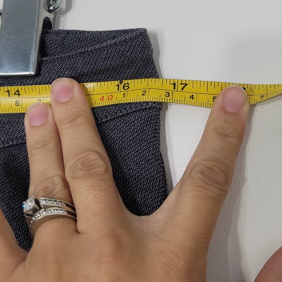 Claire France Women's Black Gary Zipper Pockets Mid Rise Cropped Dress Pant 14 - Picture 11 of 12